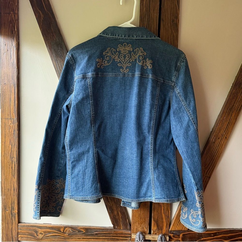Talbot’s Denim Embroidered Jacket - Picture 3 of 4